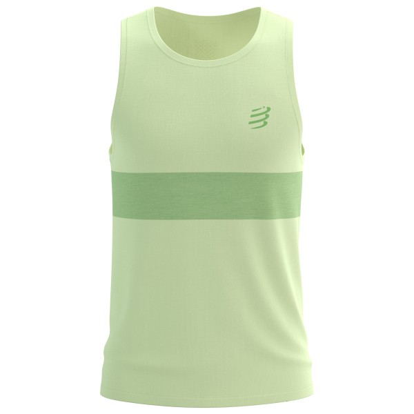 Compressport Performance Singlet Laufshirt Men (Gr M |grün)