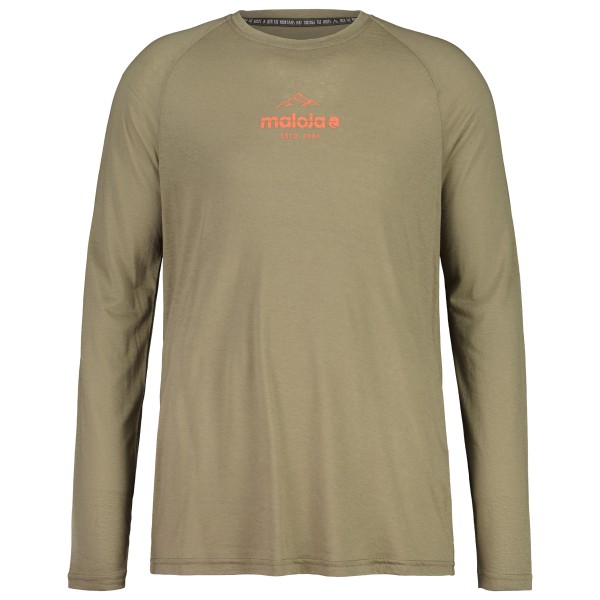 Image of Maloja - TraunsteinM. Puzzle - Merinoshirt Gr L oak