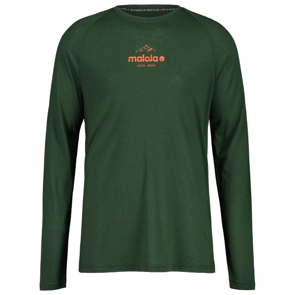 Image of Maloja - TraunsteinM. Puzzle - Merinoshirt Gr L;M;S;XL fir;oak