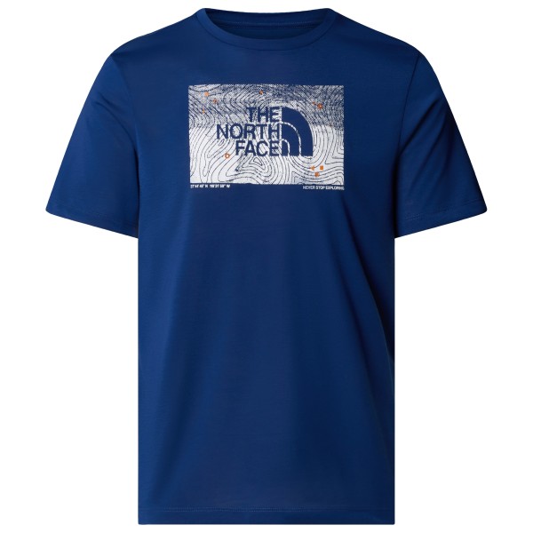 T-Shirt The North Face Foundation Abstract Graphic Tee Herren (Gr S |blau)