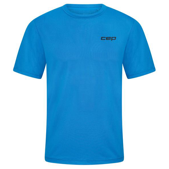 Laufshirt CEP Run Shirt Short Sleeve Herren (Gr L |blau)