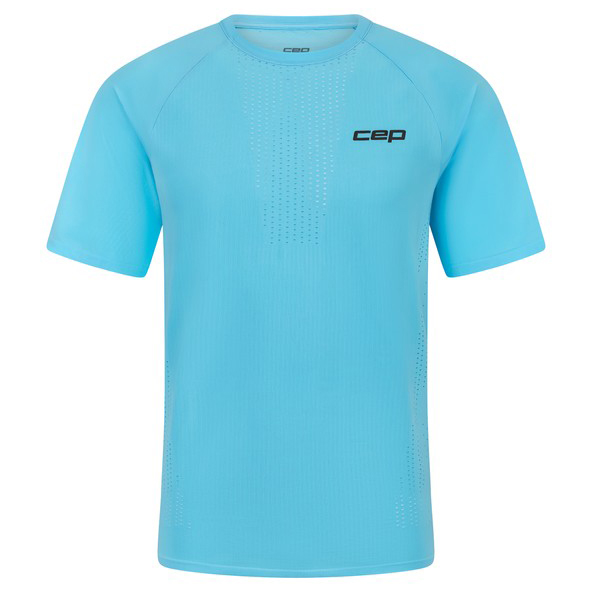 Laufshirt CEP Run Ultralight Shirt Short Sleeve 3.0 Herren (Gr S |blau)