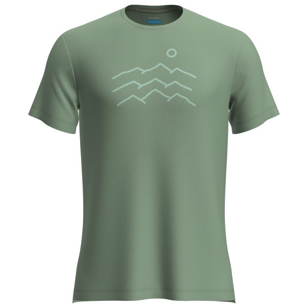 Icebreaker Merino 125 Cool-Lite Sphere S/S Across Merinoshirt Herren Wandern (Gr S |grün)