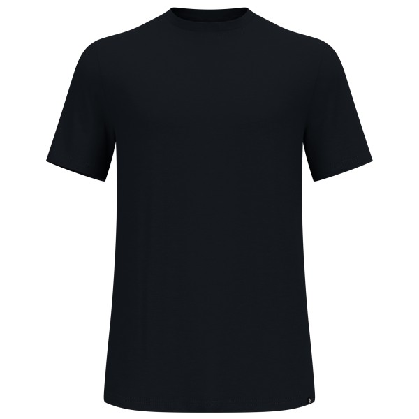 Odlo Merino Tencel Plain T-Shirt Crew Neck S/S Merinoshirt Herren (Gr L |schwarz)