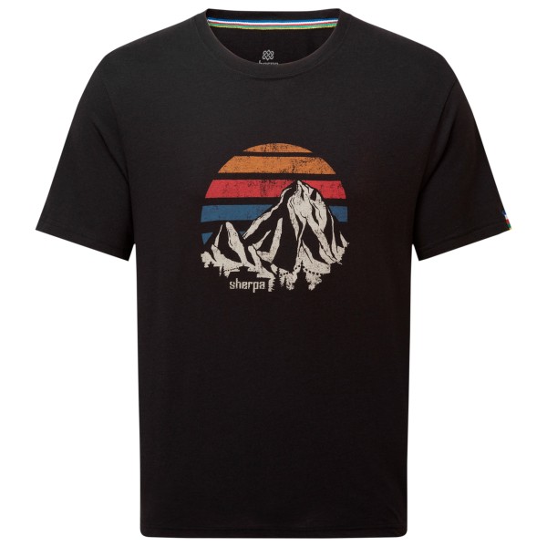Sherpa – Bali Retro Sunset Tee – T-shirt maat , Zwart