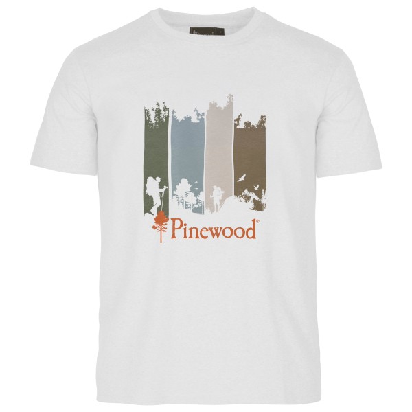 Pinewood Finnveden Recycled Outdoor T-Shirt T-Shirt Herren Alltag (Gr L |weiß)