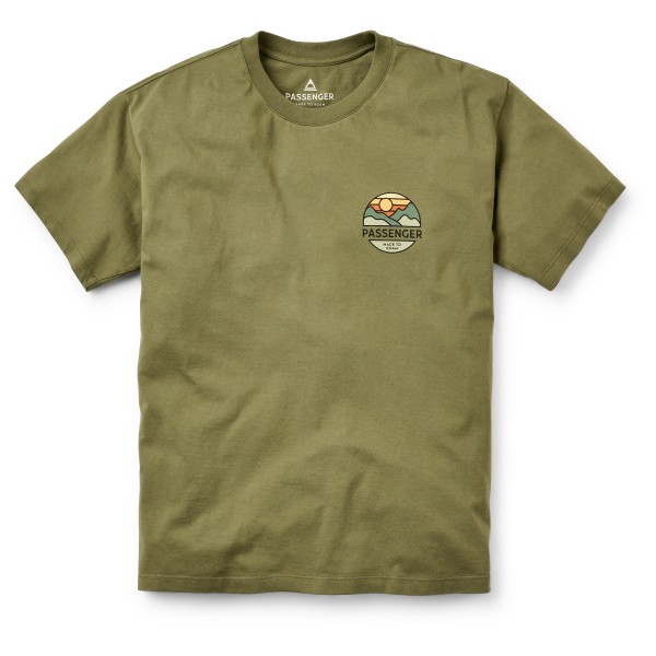 Passenger Laidback Recycled Cotton Relaxed T-Shirt T-shirt Olijfgroen