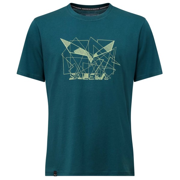 Salewa - Eagle Geometric T-Shirt - Funktionsshirt Gr 52 blau