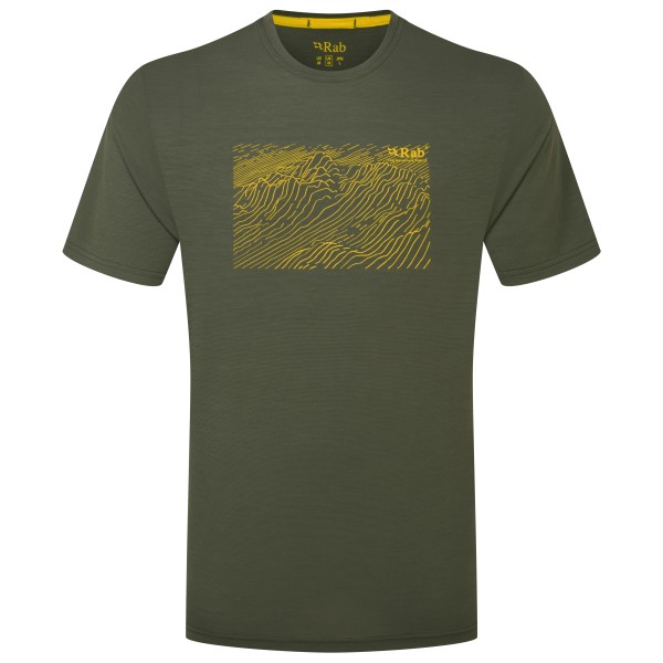 Rab - Syncrino Ridge Tee - Merinoshirt Gr XXL oliv