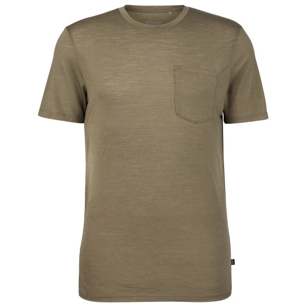 Stoic MerinoChill MMXX. Göteborg Pocket Tee Merinoshirt Men (Größe M |beige)
