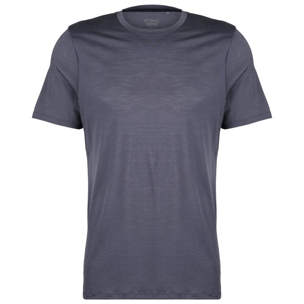 Stoic MerinoChill MMXX. Göteborg Tee Merinoshirt Herren Wandern (Gr 5XL |blau)