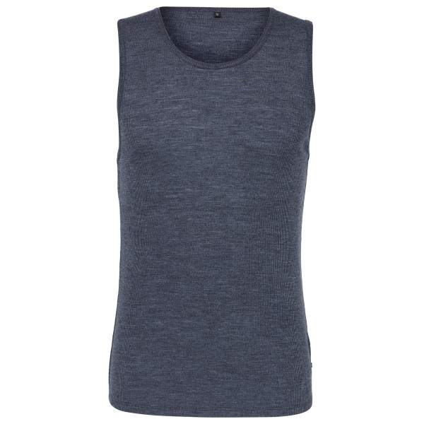Stoic MerinoRib RonnebySt. Tank Merinoshirt Blauw