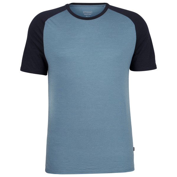 Stoic Merino155 LaholmSt. Raglan Shirt Merinoshirt Men (Größe 4XL |blau)