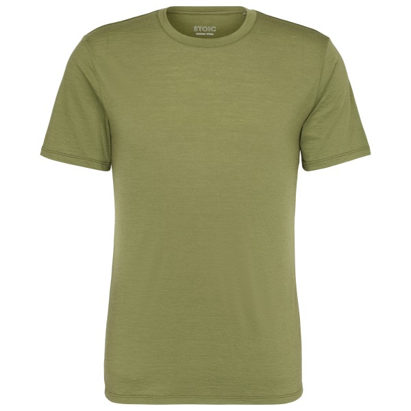 Stoic Merino155 LaholmSt. T-Shirt Merinoshirt Olijfgroen