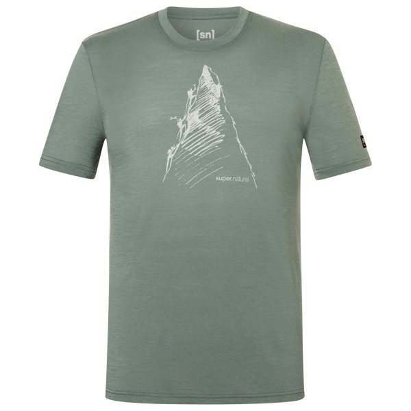 super.natural Ascenders Tee Merinoshirt Groen