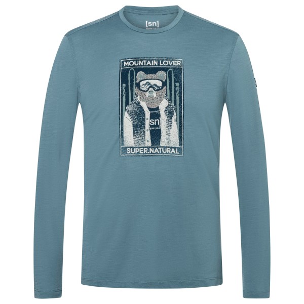 super.natural Bearski L/S Longsleeve turkoois Turquoise
