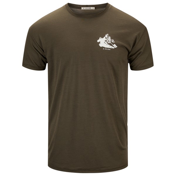 Aclima – LightWool 140 Classic Tee Mountain – Merinoshirt maat S, Tarmac