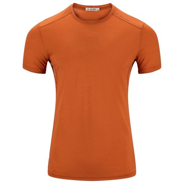 Aclima LightWool 140 Trail Tee Merinoshirt Men (Gr S |orange)