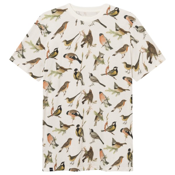 DEDICATED T-Shirt Stockholm Autumn Birds T-shirt Beige