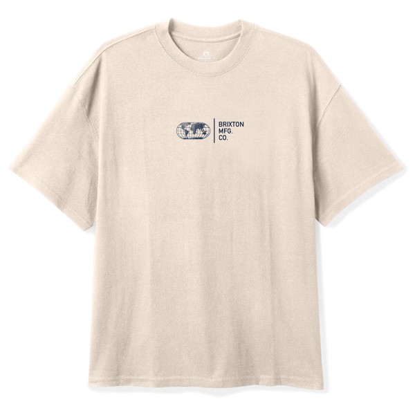 Brixton Globe HW Relaxed Tee T-shirt Beige