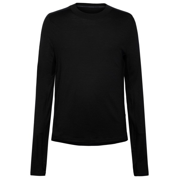 KnowledgeCotton Apparel – Cleaver Wool 175 Single L/S – Merinoshirt maat , Zwart