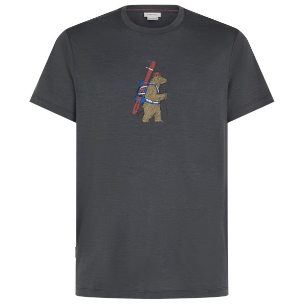 Icebreaker Merino 150 Tech Lite Tee Bear Tour Merinoshirt Grijs