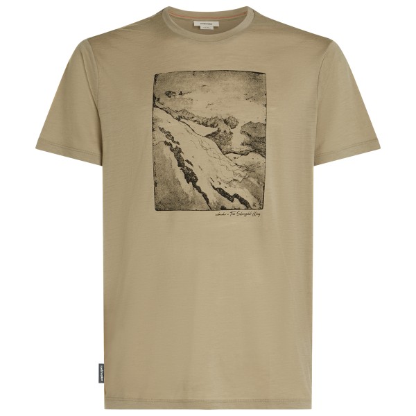Icebreaker Merino 150 Tech Lite S/S Tee Summit Merinoshirt Herren (Gr XXL |beige)