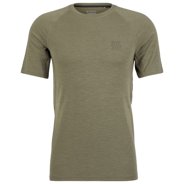 Stoic MerinoMesh150 SadjemSt. S/S Merinoshirt Herren Wandern (Gr S |oliv)