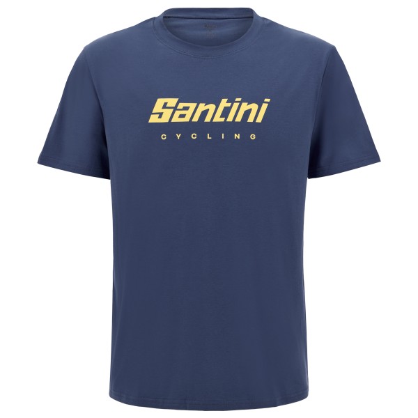 Santini – Coloured Branded T-Shirt – T-shirt maat S, Blauw