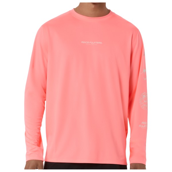 Asics Fujitrail Logo L/ Top Hardloopshirt Rood