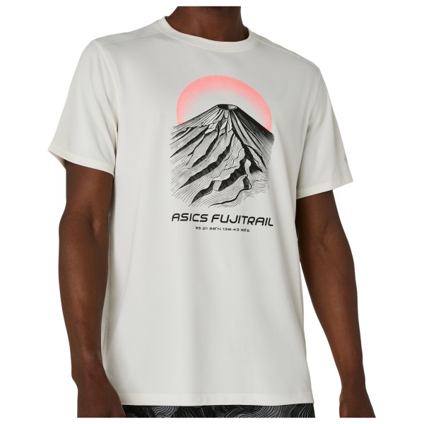 Asics Fujitrail Logo S/S Top Hardloopshirt Grijs