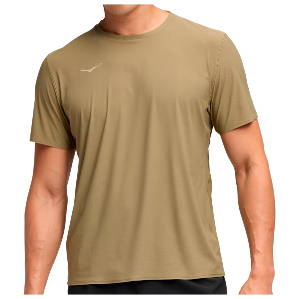 HOKA Airolite Short Sleeve 2.0 Laufshirt Herren Trailrunning (Gr XL |beige)