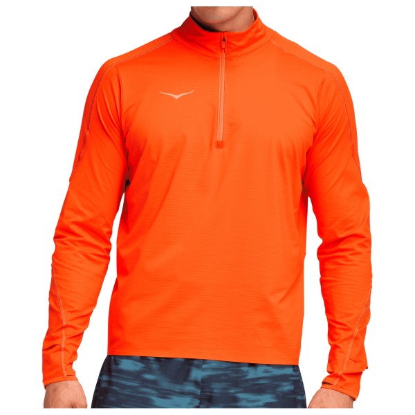 Laufshirt HOKA Glidetech Quarter Zip Herren (Gr XL |orange)
