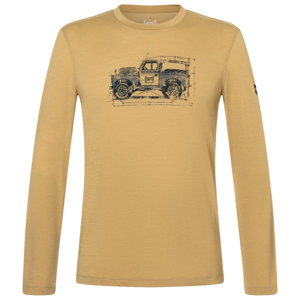 super.natural Willi L/S Merinoshirt Men (Gr L |beige)