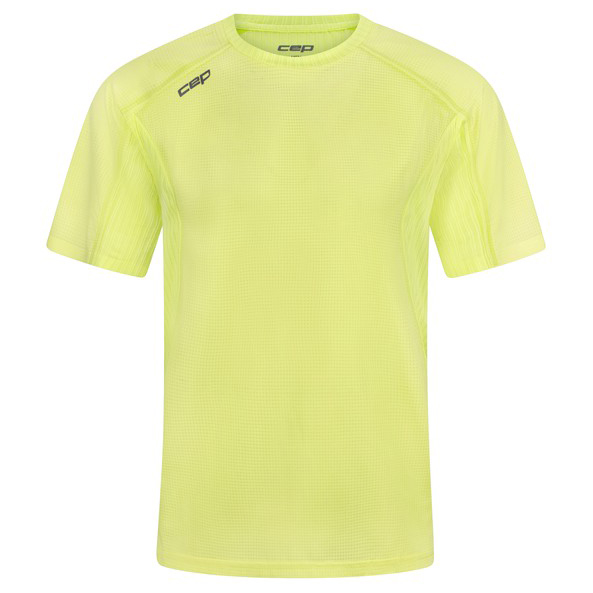 Laufshirt CEP Pro Run Ultralight Tech Shirt Short Sleeve Herren (Gr S |gelb)