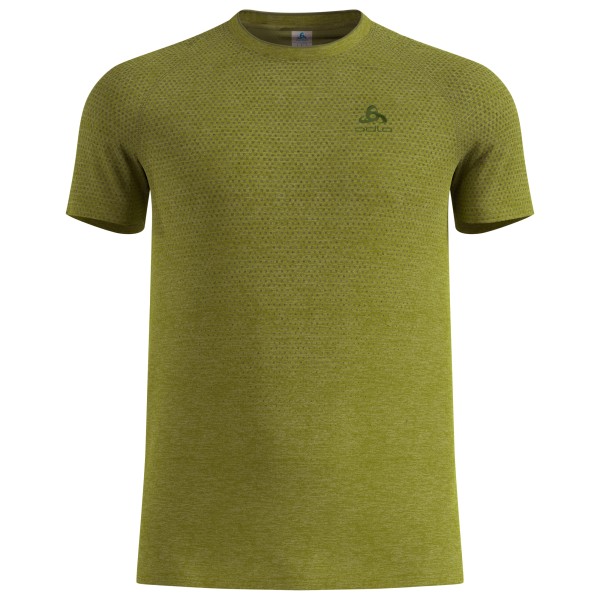 Laufshirt Odlo Essential Seamless T-Shirt Crew Neck S/S Herren (Gr L |oliv)