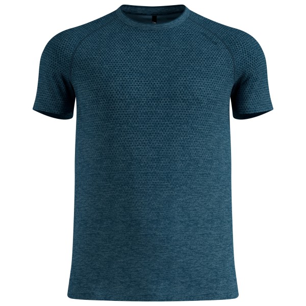 Odlo Essential Seamless T-Shirt Crew Neck Hardloopshirt Blauw