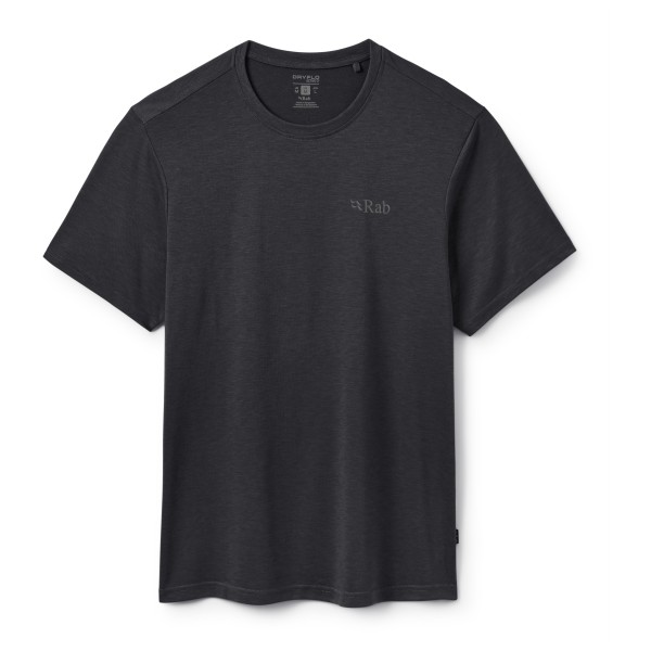 Rab Crimp Elevation Tee Funktionsshirt Herren (Gr S |grau/schwarz)