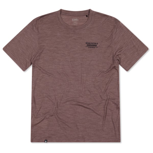 Mons Royale Zephyr Merino Tencel T-Shirt Merinoshirt Herren (Gr M |chestnut)