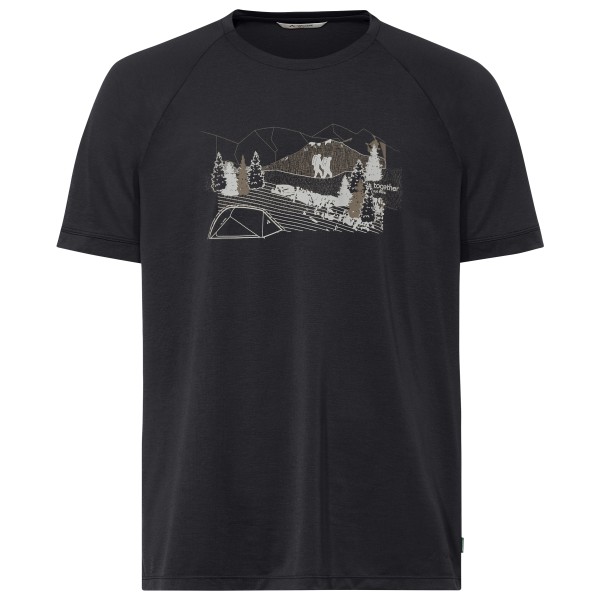 T-Shirt Vaude Gleann T-Shirt II Herren (Gr L |schwarz)