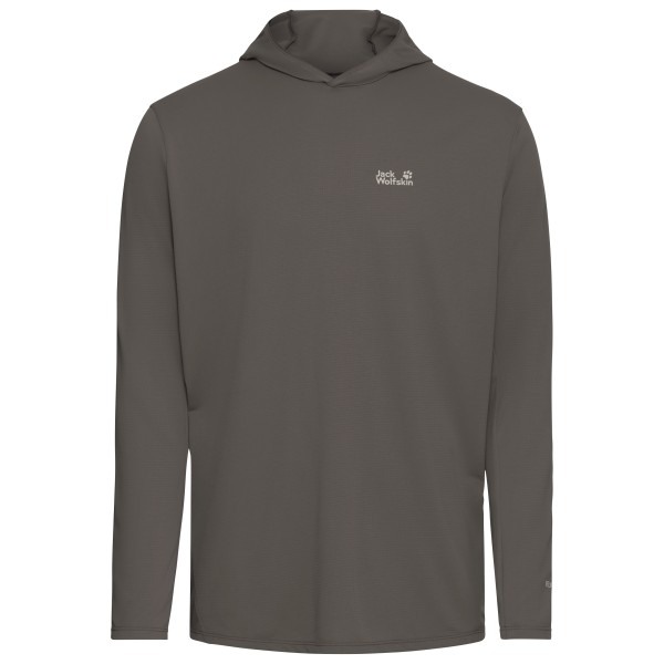 Jack Wolfskin Prelight Suncool Hoody Funktionsshirt Herren (Gr L |braun/grau)