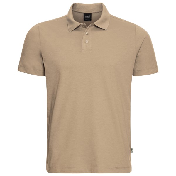 Jack Wolfskin Travel Polo Polo-Shirt Herren Alltag (Gr L |beige)