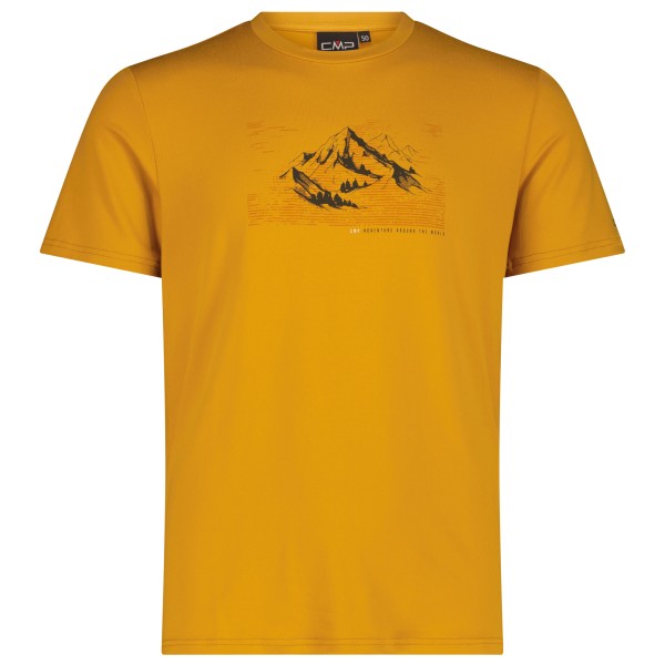 CMP S/S T-Shirt Funktionsshirt Men (Gr 46 |orange/gelb)