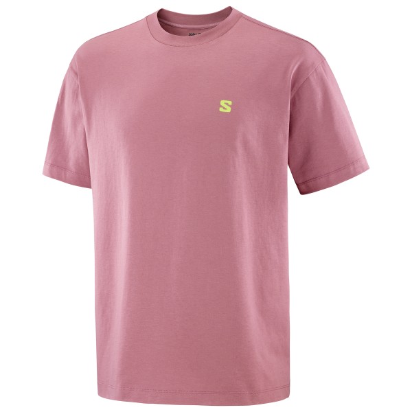 T-Shirt Salomon Round Logo Graph Herren (Gr XL |rosa)