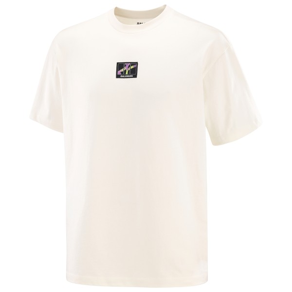 Salomon Wild Rays Label S/S Tee T-Shirt Herren (Gr L |weiß)