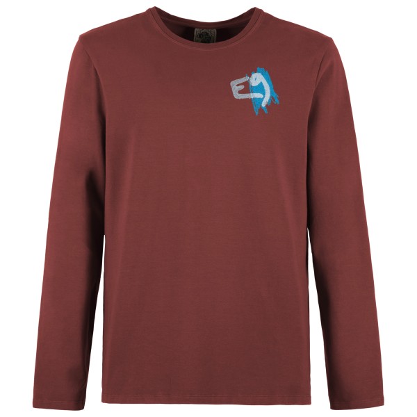 E9 Flic Longsleeve Herren (Gr L |rot)