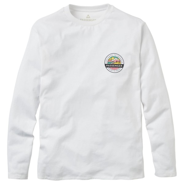 Passenger – Odyssey Recycled Cotton L/S T-Shirt – Longsleeve maat M, Wit