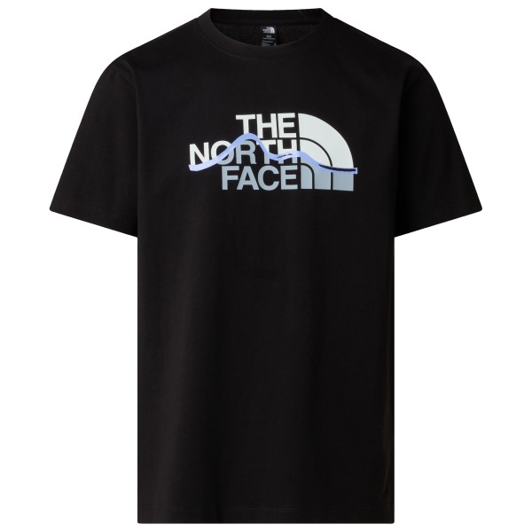 The North Face Mountain Line Short Sleeve Tee T-Shirt Herren (Gr M |schwarz)