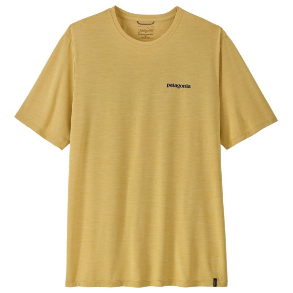Patagonia Cap Cool Daily Shirt Boardshort Logo Sportshirt Beige