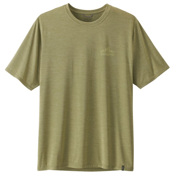 Patagonia Cap Cool Daily Shirt Cloud Crag Sportshirt Olijfgroen